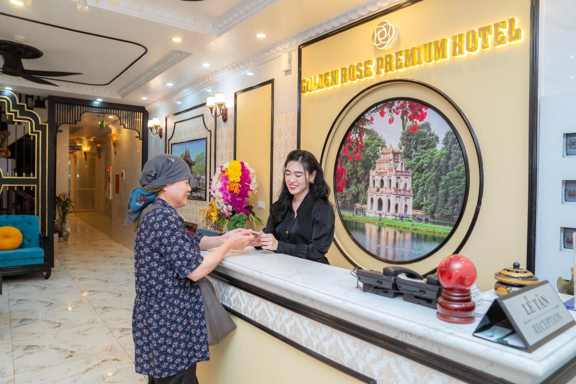 Golden Rose Premium Hotel Hanói Exterior foto